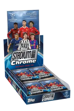2021-22 TOPPS Stadium Club Chrome UEFA Champions League Soccer Hobby Box