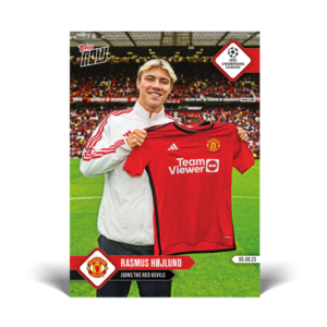 RASMUS HØJLUND - Joins the Red Devils - UCL TOPPS NOW Card #135