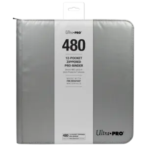 Ultra Pro - 12-POCKET ZIPPERED PRO-BINDER - SILVER