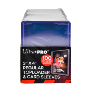 Ultra Pro Toploader & Sleeves Clear Regular (35PT) - Box 100 stk plus 100 Soft Sleeves