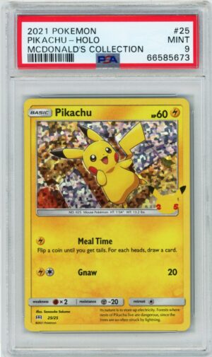 2021 Pokemon Mcdonald's Collection #25 Pikachu-Holo MINT PSA 9