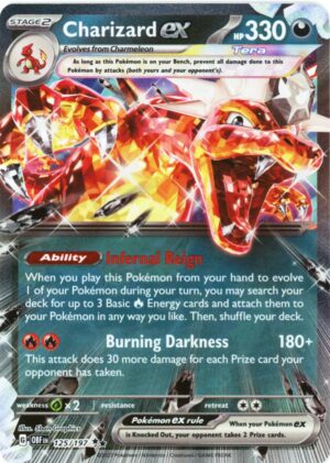 Pokémon TCG Charizard ex SV03: Obsidian Flames 125/197 Holo Double Rare
