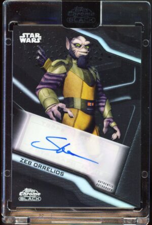 2022 Topps Chrome Black Star Wars Steve Blum as Zeb Orrelios #A-SB Auto