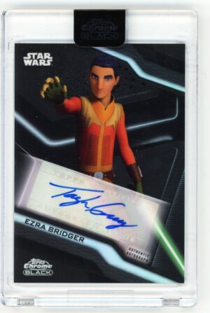 2022 Topps Chrome Star Wars Black Taylor Gray as Ezra Bridger Auto #A-TG