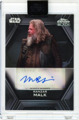 Topps Chrome Black Star Wars Mark Boone Jr. Auto as Ranzar Malk #AB-MBJOpens