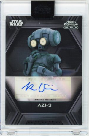 2022 Topps Chrome Black Star Wars B Design Ben Diskin AZI-3 as #AB-BD Auto