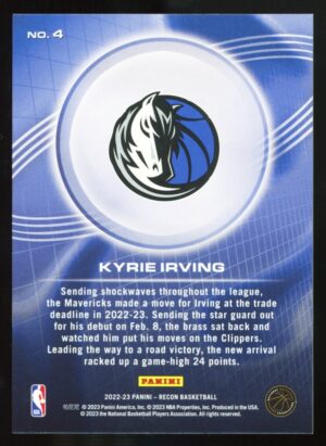 2022-23 Panini Recon Kyrie Irving Holo Red /199 Dallas Mavericks