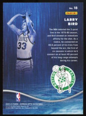 2022-23 Panini Donruss Optic Raining 3s Larry Bird #18