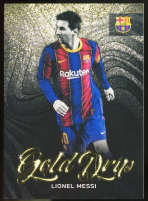 2022-23 Topps FC Barcelona Team Set Gold Drip Lionel Messi #50