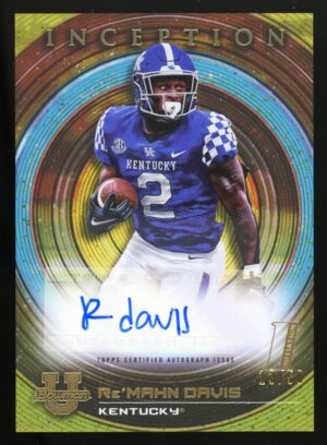 2022-23 Topps Bowman Inception Re'Mahn Davis Initiation Auto Kentucky BIA-RDS /50