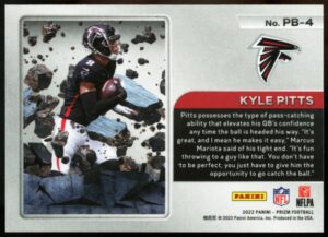 2022 Panini - PRIZM BREAK Kyle Pitts #PB-4 Atlanta Falcons