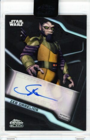 2022 Topps Chrome Black Star Wars Steve Blum as Zeb Orrelios #A-SB Auto