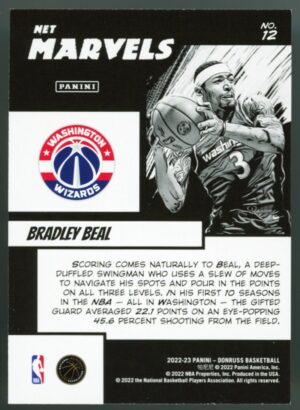 2022-23 NBA Donruss Net Marvels Bradley Beal #No.12 Washington Wizards