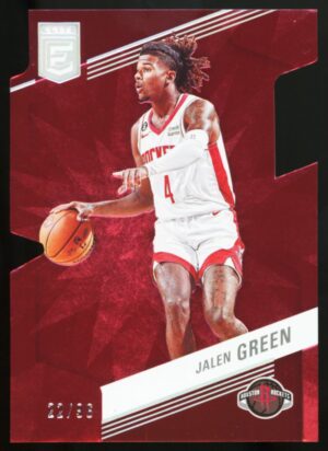 2022-23 PANINI DONRUSS ELITE JALEN GREEN #162 RED DIE-CUT COLOR MATCH /96