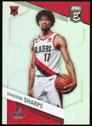 2022-23 Panini Donruss Elite Shaedon Sharpe #244 Base Rookie RC Portland Trail Blazers