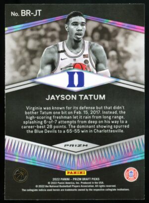 2022-23 Panini Prizm Draft Picks Brilliance - Jayson Tatum #BR-JT Disco Prizm