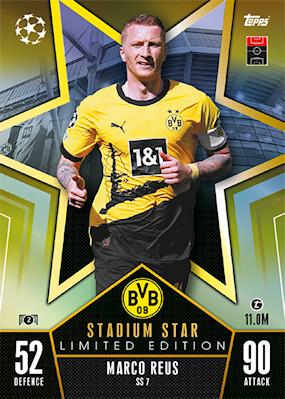 2023-24 Match Attax UEFA Marco Reus Stadium Star Limited Edition SS7 B. Dortmund