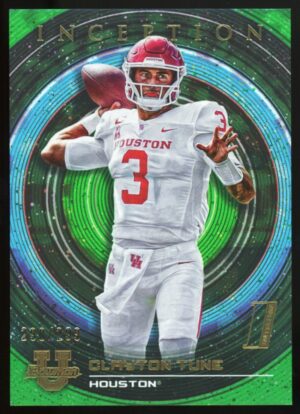 2022-23 Bowman Inception University Green Foil /299 Clayton Tune #58