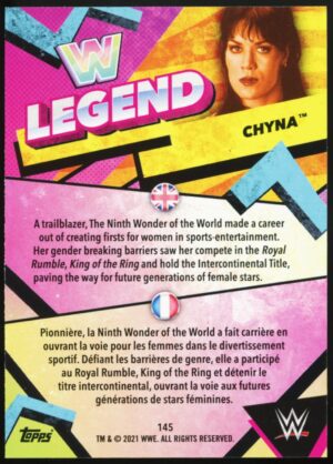2021 Topps WWE Superstars Legend Chyna #145
