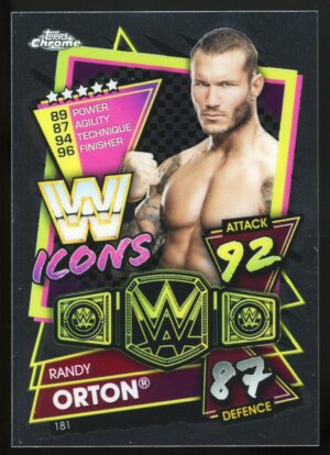 2021 Topps Chrome WWE Slam Attax Icons Randy Orton #181