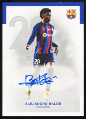 2022-23 Topps FC Barcelona Team Set Alejandro Balde Auto #AU-AB
