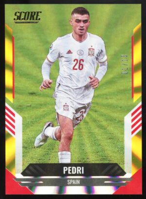 2021-22 Panini Score FIFA Pedri #95 Gold Lazer /10 !