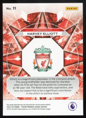 2023-24 Panini Prizm Premier League Kaleidoscopic Harvey Elliott #11