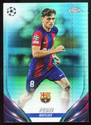 2023-24 Topps Chrome Aqua Prism Refractor Pedri #15