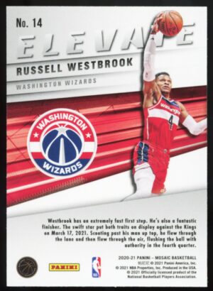 2020-21 Panini Mosaic Elevate Russell Westbrook #14