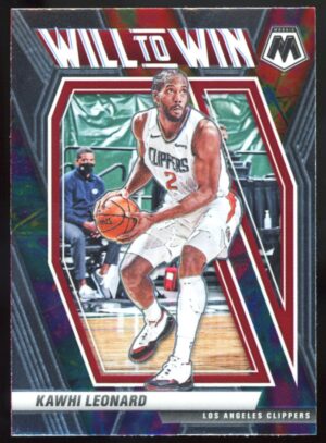 2020-21 Panini Mosaic Will To Win Kawhi Leonard #3