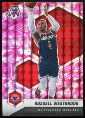 2020-21 Panini Mosaic Russell Westbrook Pink Prizm #39