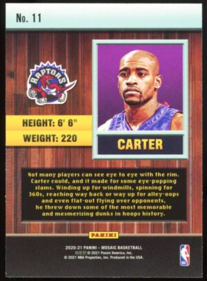 2020-21 Panini Mosaic Jam Masters Vince Carter #11