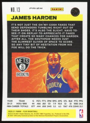 2020 Panini Flux 1st Serie – Pulsar Prizm James Harden #13