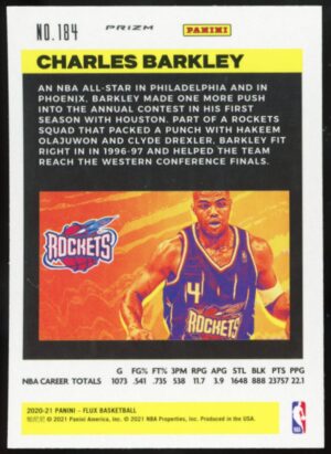 2020 Panini Flux 1st Serie – Pulsar Prizm Charles Barkley #184