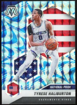 2020-21 Panini Mosaic – National Pride Tyrese Haliburton #258 Reactive Blue (RC)