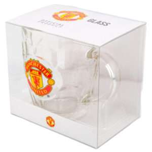 Manchester United FC Ølglas Med Håndtag