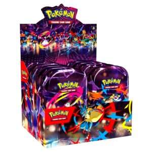 Pokémon Mega Heroes Mini Tin Display – Factory Sealed Case (10 Mini Tins)
