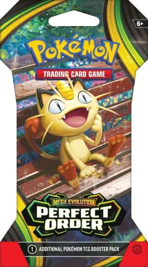 Pokémon TCG: Mega Evolution – Perfect Order Sleeved Booster – Meowth – EN