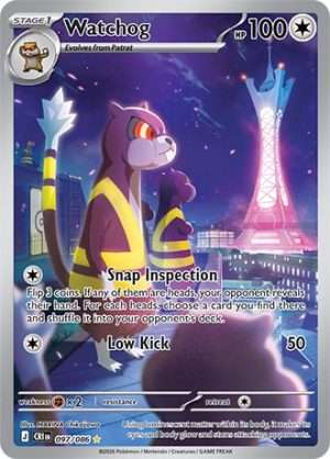 Pokemon TCG: Mega Evolution – Chaos Rising – Watchog – 097/086 – Illustration Rare