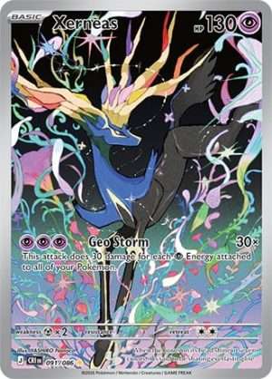 Pokemon TCG: Mega Evolution – Chaos Rising – Xerneas – 091/086 – Illustration Rare