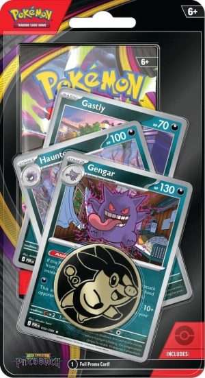 Pokémon TCG: ME05 Pitch Black Premium Checklane Blister [Gengar Line] (1 stk.) 🇬🇧