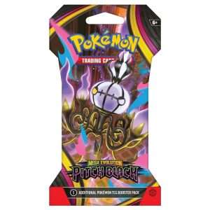 Pokémon TCG: ME05 Pitch Black Sleeved Booster – Mega Chandelure ex (1 pakke) 🇬🇧