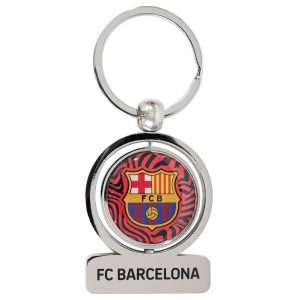 FC Barcelona Nøglering med Drejeligt Logo / Spinner Keyring
