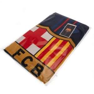 FC Barcelona Strandhåndklæde – Navy med Klublogo 140 × 70 cm
