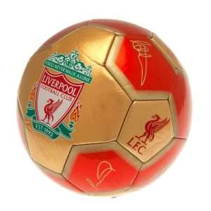 Liverpool FC 26 Signature Mini Skill Ball Fodbold – Guld/Rød – Str. 1