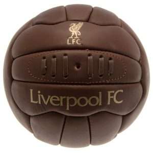 Liverpool FC Retro Heritage Fodbold – Ægte Læder – Str. 5