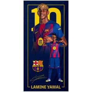FC Barcelona Lamine Yamal Håndklæde – 140 × 70 cm